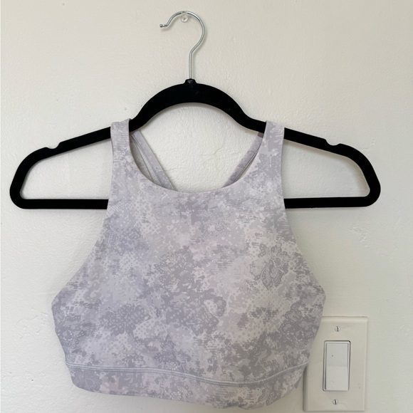 lululemon athletica Other - Lululemon High-Neck Energy Patterned Sports Bra